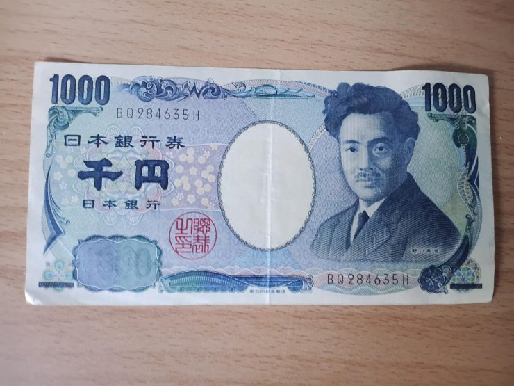 ancien billet de 1000 yens japonais, vive le pognon